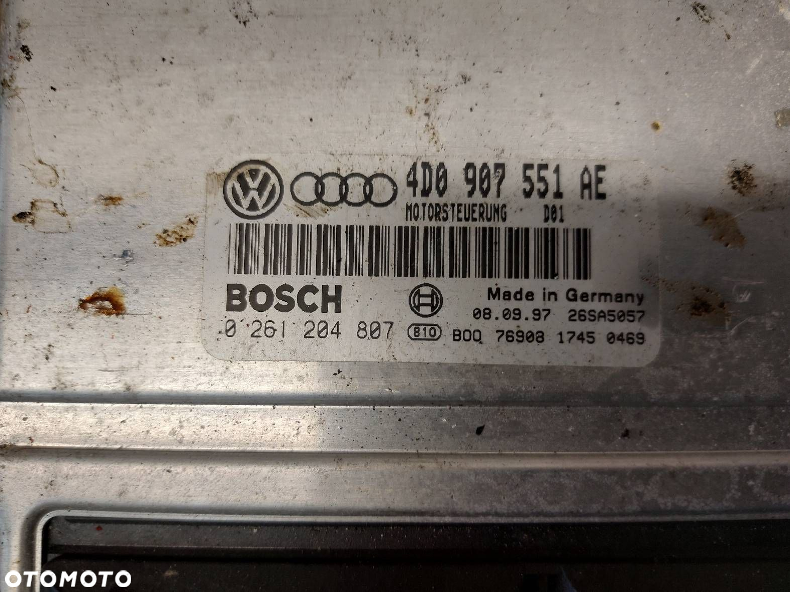 ZESTAW STARTOWY VOLKSWAGEN PASSAT B5 2.8 V6 FIS 4D0907551AE - 5