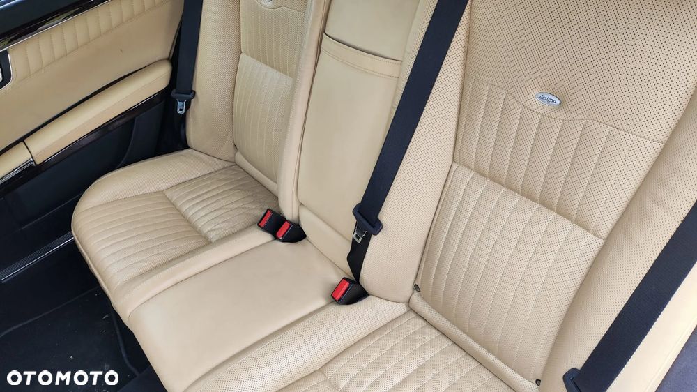FOTELE KANAPA PODŁOKIETNIK BOCZKI TAPICERKA SKÓRA BEŻOWA DESIGNO FULL OPCJA GRZANA WENTYLOWANA MASAŻE MONITORY MERCEDES S-KLASA W221 LONG - 13