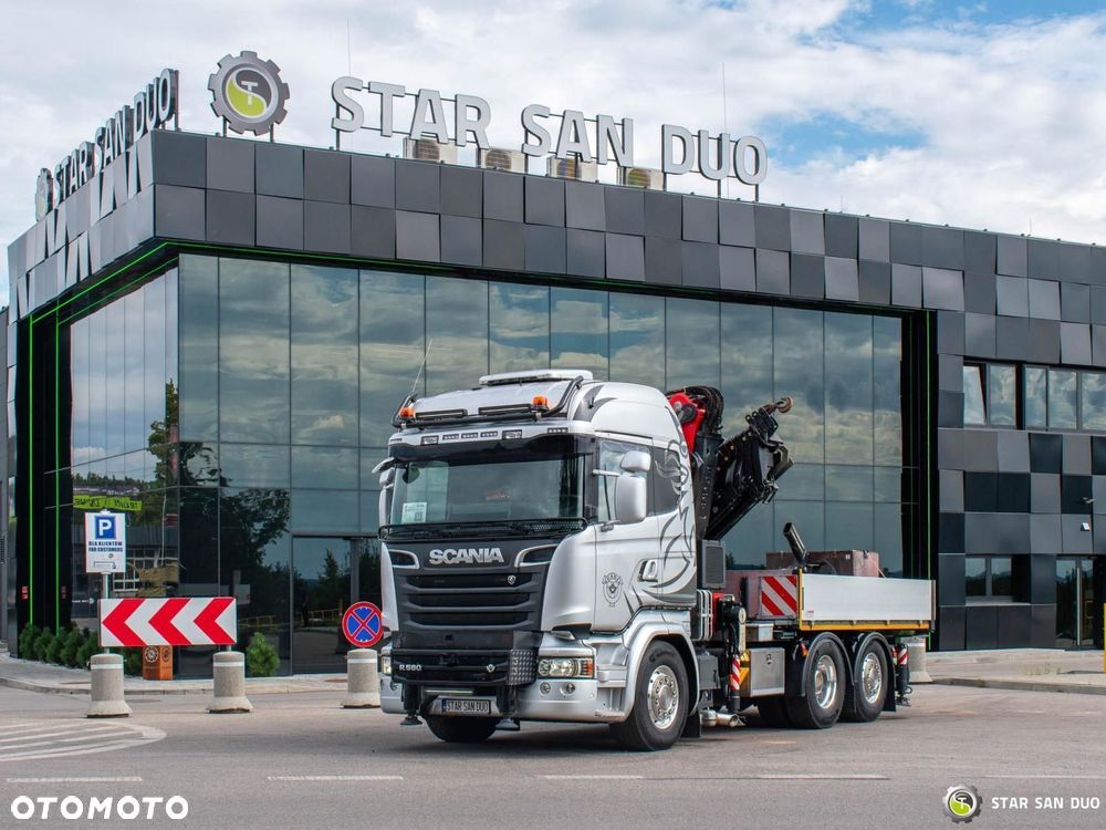 Scania R580 6x2 FASSI F545RA.2.27 XE  HDS Żuraw Fly Jib Wciągarka Siodło - 13