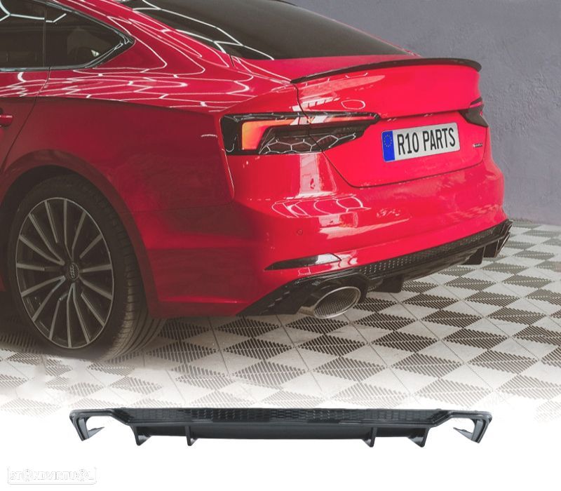 DIFUSOR AUDI A5 SPORTBACK S LINE 17- LOOK RS5 - 1
