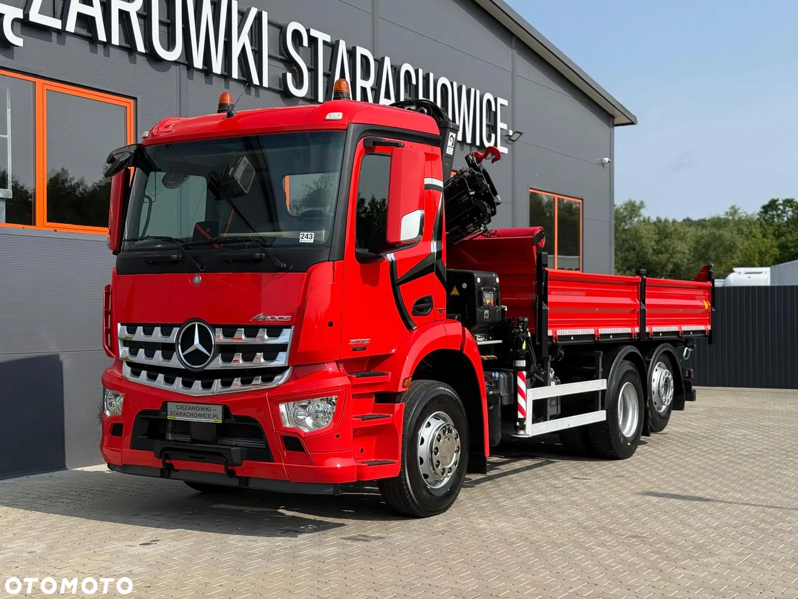 Mercedes-Benz AROCS 2532 // E6 // wywrotka 3-Stronna + HIAB HIDUO 158 B-2 // 6x2 6x4 HDS żuraw kran crane kiper kipper // Actros Antos - 3