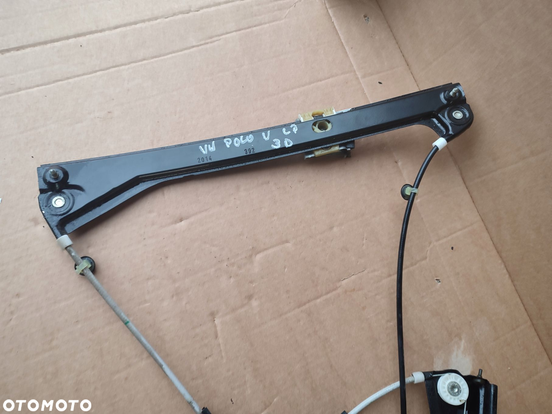 Mechanizm szyby lewy przód kierowcy VW POLO V LIFT 6C 3DRZWI 130TYS PRZEBIE - 4