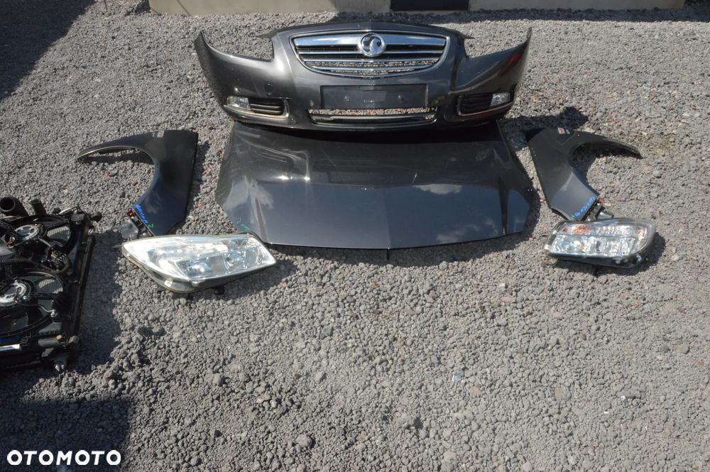 Zderzak maska błotnik lampa chłodnice  komplet przód opel insignia a