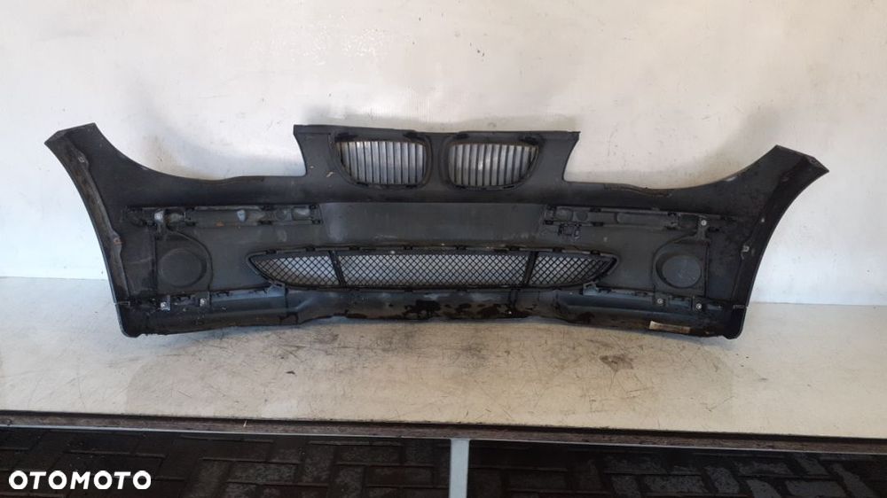 $ ZDERZAK PRZÓD PRZEDNI DO BMW E87 SERII 1 + GRILL NERKI KOD KOLOR SPARKLING GRAPHITE - 5