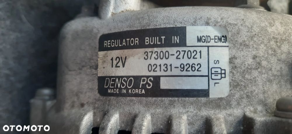 Kia Carens III Carens 3 2.0 CRDI Hyundai Alternator DENSO 37300-27021 02131-9262 Rozrusznik 36100-270 03101-3190 Przepustnica 35100-27410 - 3