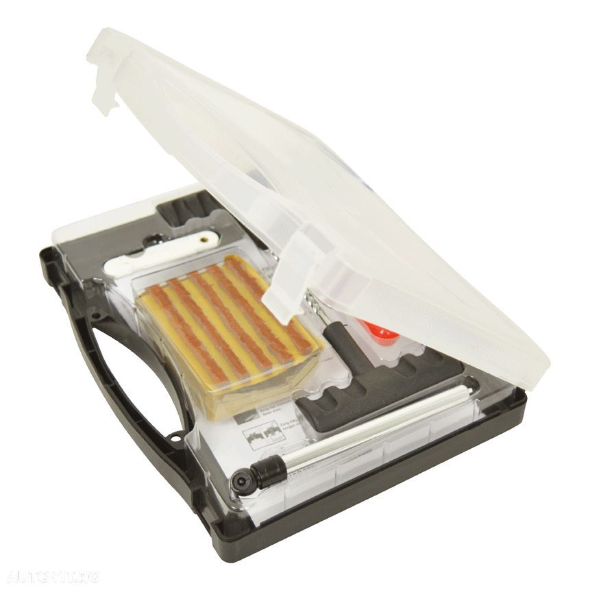 Kit reparatie anvelopa fara camera (tubeless) 25 bucati snur, snur vulcanizare cu solutie - 1