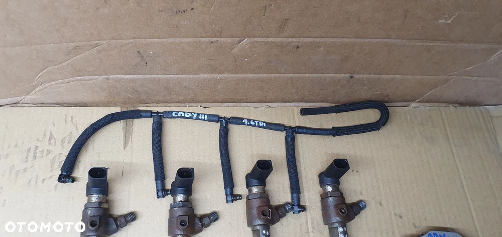 Wtrysk wtryskiwacz wtryskiwacze wtryski paliwa VW Caddy III Lift 1.6 TDI 03L130277B - 6