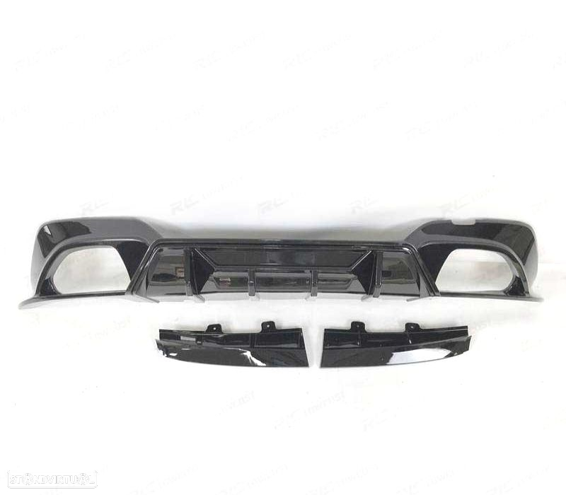 DIFUSOR TRASEIRO BMW G20 G21 19-22 LOOK COMPETITION PRETO BRILHANTE - 3