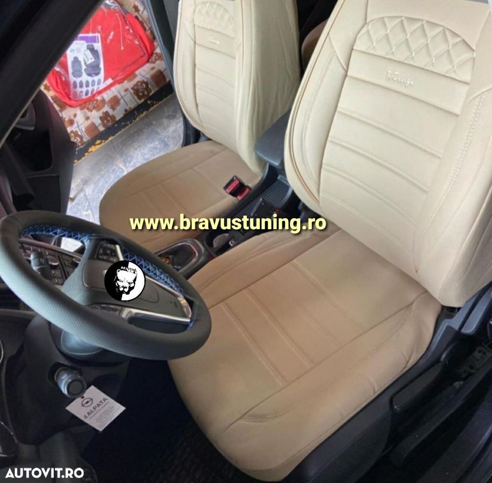 Huse scaun auto Piele Ecologica Skoda Octavia, Passat,Audi,BMW, etc - 1