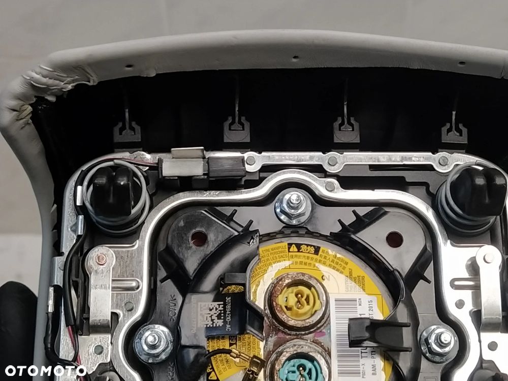 RANGE ROVER VOGUE L405 SPORT L494 AIRBAG PODUSZKA POWIETRZNA KIEROWCY SZARA SKÓRA ORYGINAŁ - 12