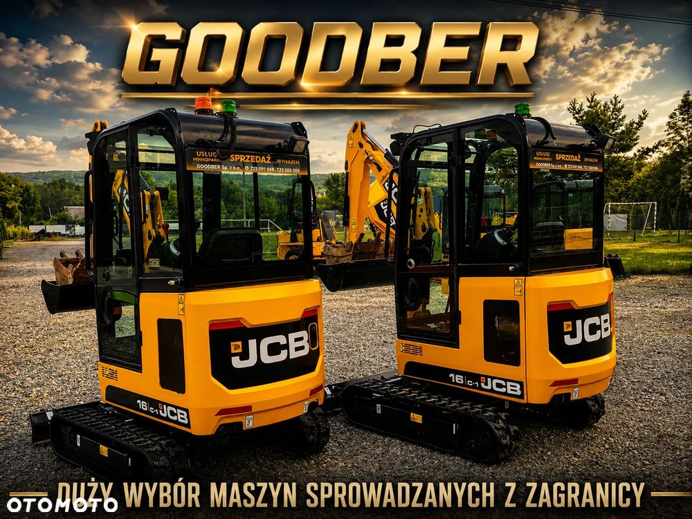 JCB JCB 16 C-1 mini koparka 3 łyżki szybkozłącze 19c1 sprowadzona 8018 serwisowana - 7