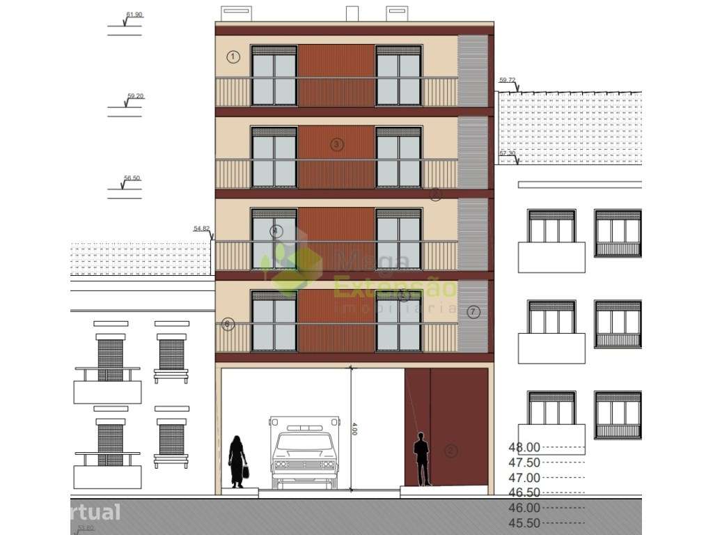 Apartamento T3, Novo, com Varandas | Localizado no Centro do Cadaval - Grande imagem: 5/6