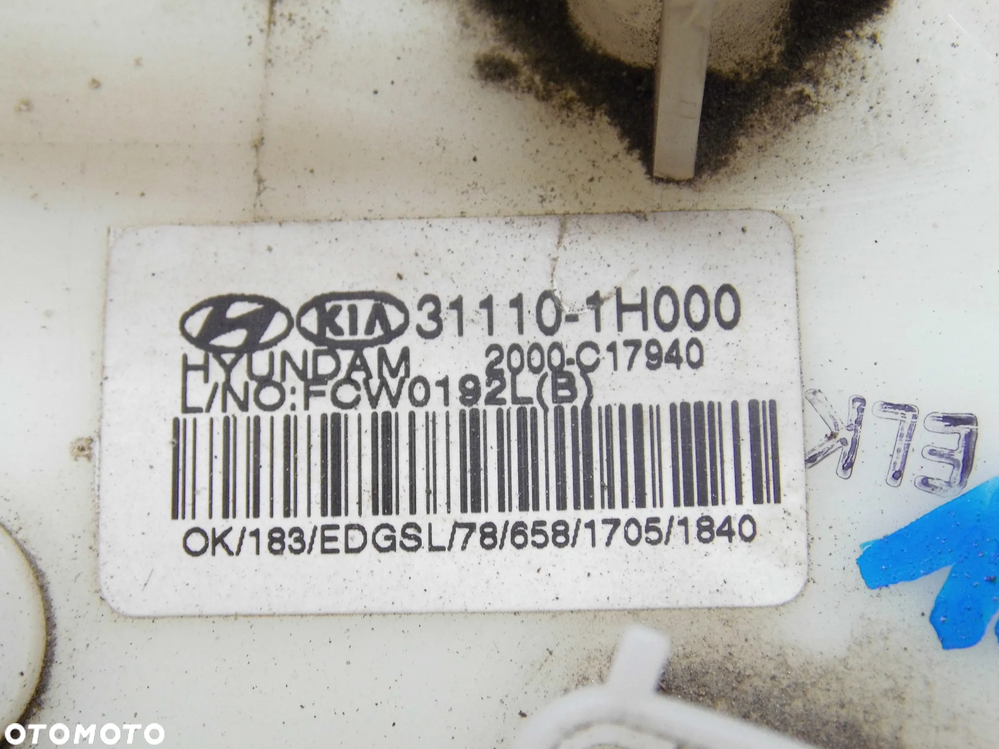 POMPA PALIWA 31110-1H000 KIA CEED I LIFT  HYUNDAI I30 1.4 1.6 16V BENZYNA ORYGINAŁ SPRAWNA - 5