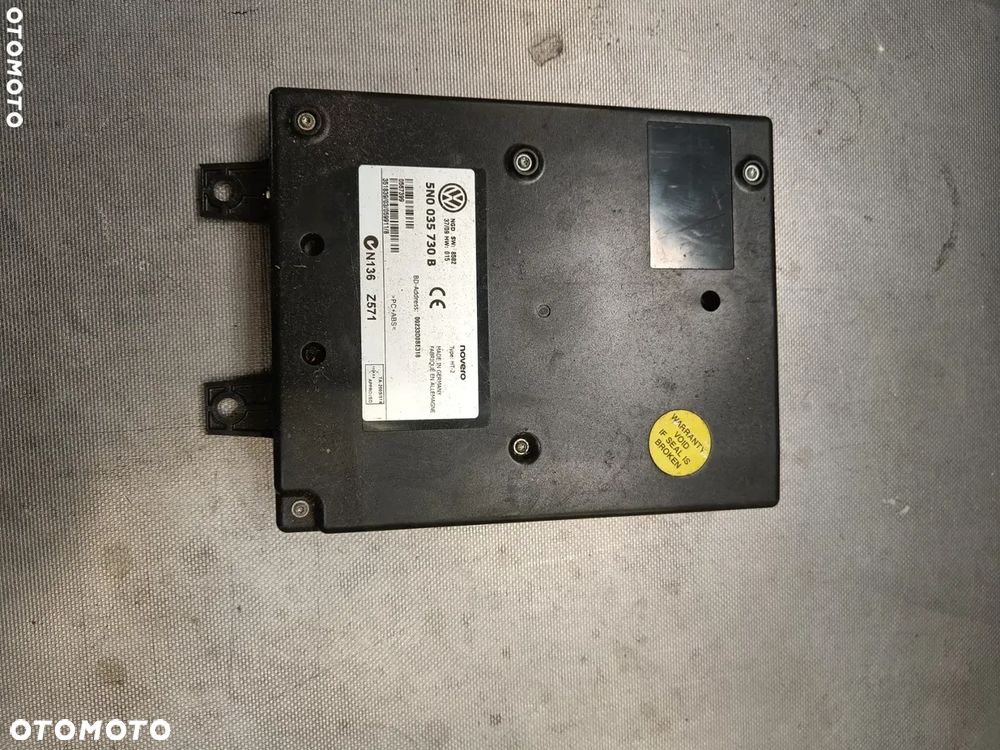 Moduł Bluetooth Skoda Superb Octavia VW Touareg Passat Golf Seat Audi 5N0035730B - 1