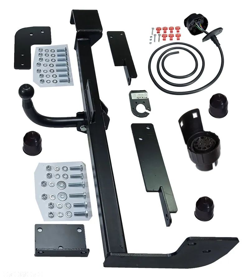 HAK HOLOWNICZY+WIĄZKA13PIN MITSUBISHI L200 LONG LWB WERSJA PRZEDŁUŻANA LONG MAXI DŁUGI - 2