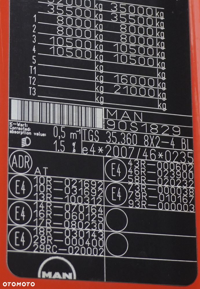 MAN TGS 35.360 E6 8×2 / HDS Fassi F235A.2.22 / pilot / 100 MTH!_255790 - 3