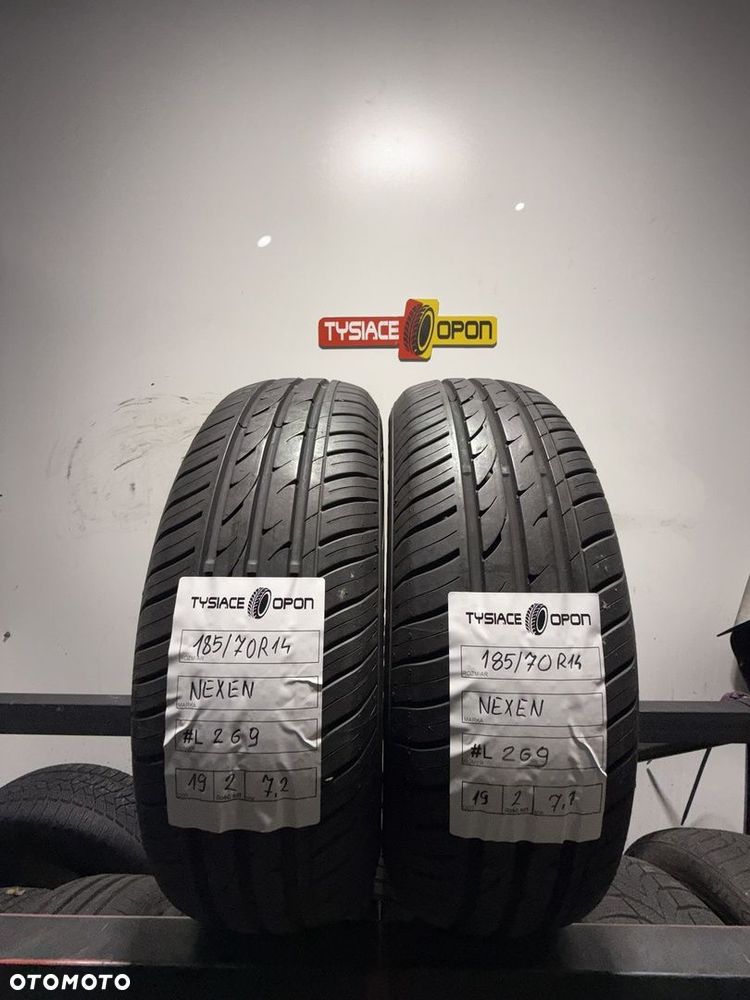Opony letnie Nexen 185/70R14 komplet 2 sztuki model L269 stan idealny - 1