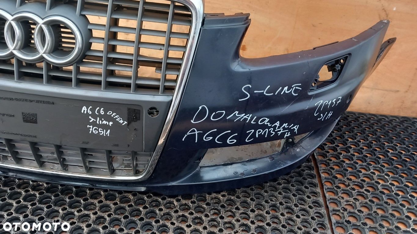 AUDI A6 C6 S-LINE ZDERZAK PRZÓD  SPRYSKI LZ7R - 6
