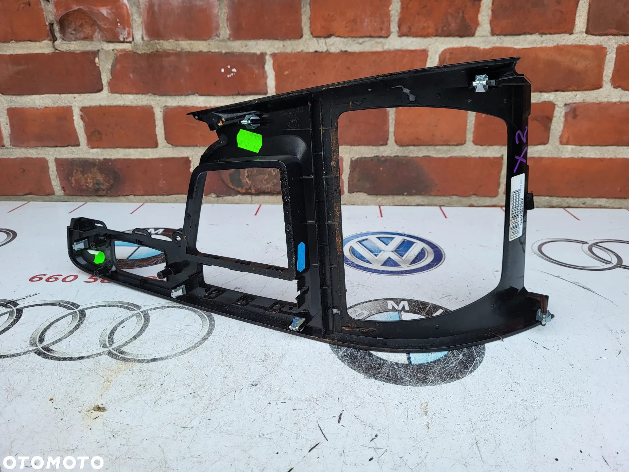 BMW X1 F48 X2 F39 Ramka radia Dekor konsoli środkowej Osłona Listwa ozdobna tunelu Ramka wybieraka 9305907 9292547 - 14