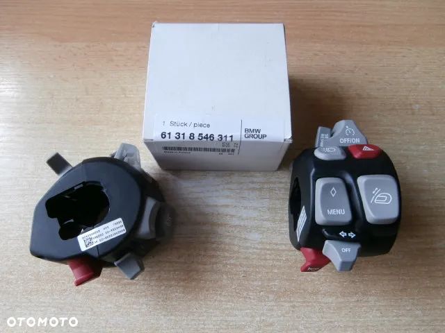 PRZEŁĄCZNIK LEWY BMW K1600GT K1600GTL R1200RT R1250RT 61 31 8 546 311  61 31 8 388 637 ZESPOLONY KIEROWNICY - 1
