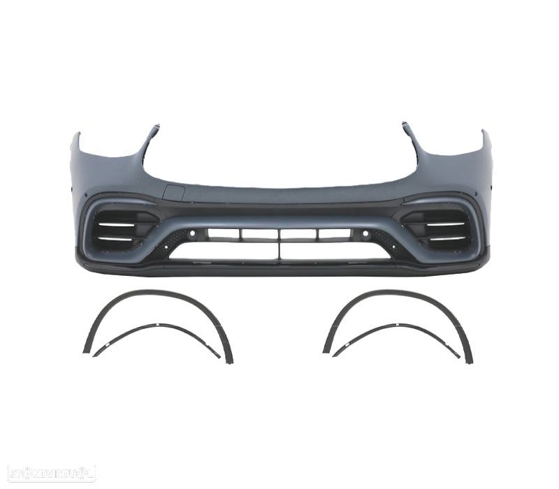 PARA-CHOQUES FRONTAL MERCEDES W253 20-22 LOOK GLC63 + PASSAGENS DE RODA - 2