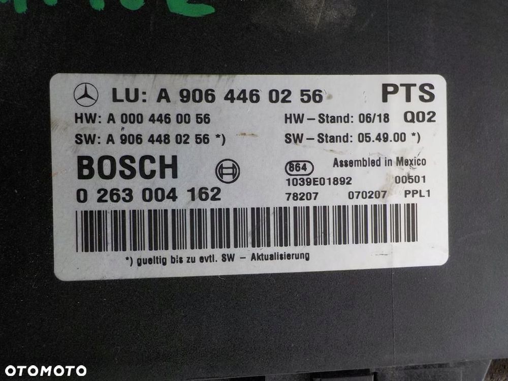VW CRAFTER KOMPUTER SKRZYNI A9064460256 - 2