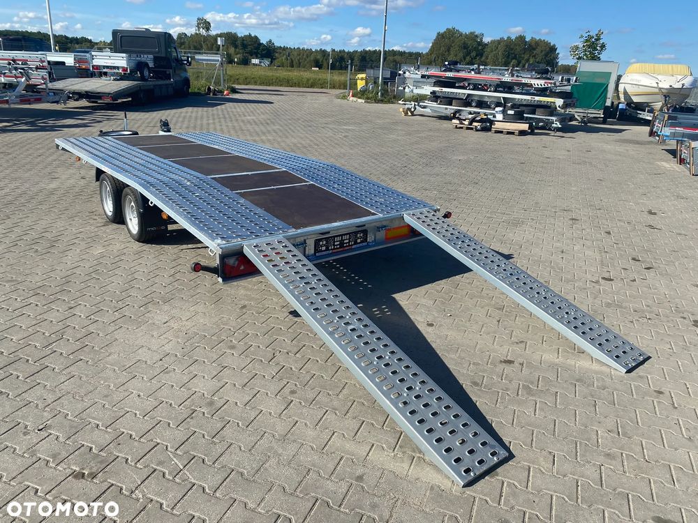Niewiadów DOSTAWA! Laweta JUPITER wym. 450x210 Podłoga ze sklejki, najazdy, wciągarka, koło zapasowe! DMC 2700 kg Idealna do przewozu samochodów! - 14