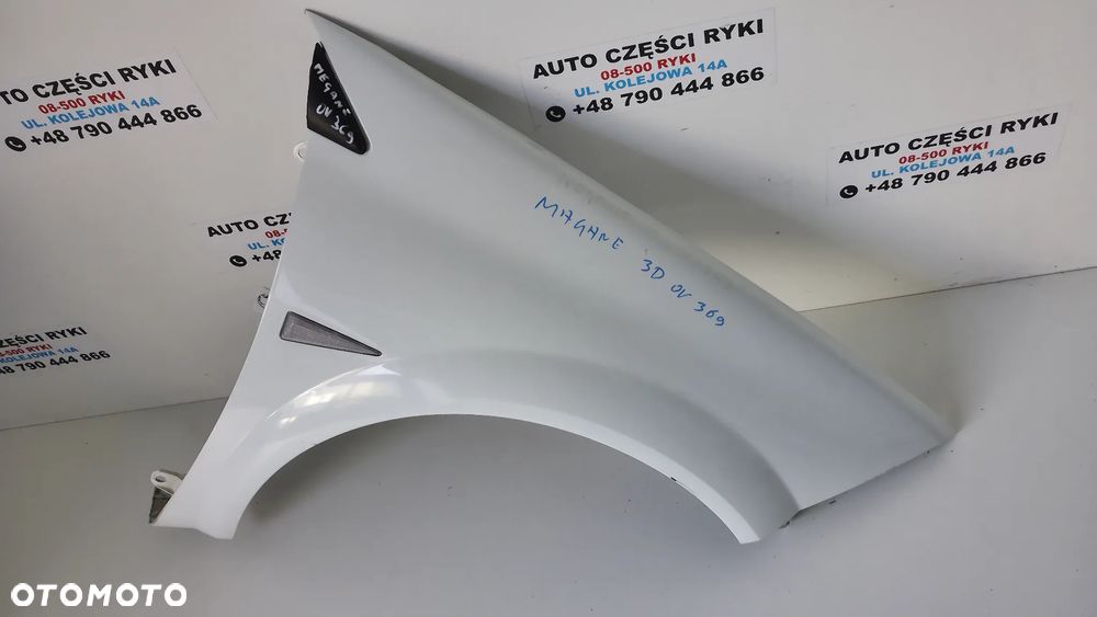 Renault Megane II 3D Błotnik Prawy Przód OV369 - 1