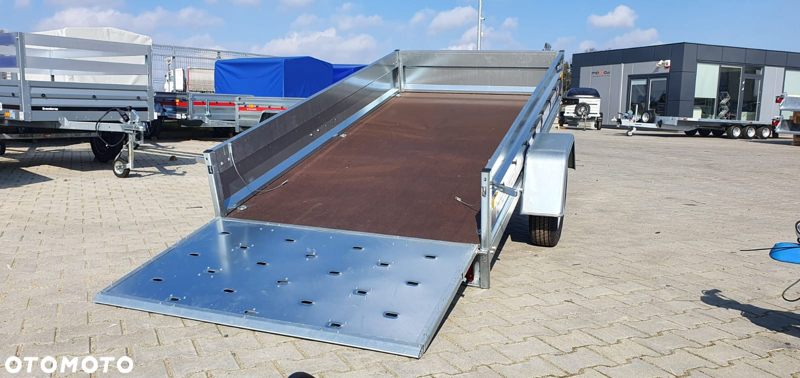 Niewiadów DOSTAWA 263x132x35 Przyczepa NIEWIADÓW jednoosiowa BEG7527U TRAP! UCHYLNA SKRZYNIA ŁADUNKOWA - 4