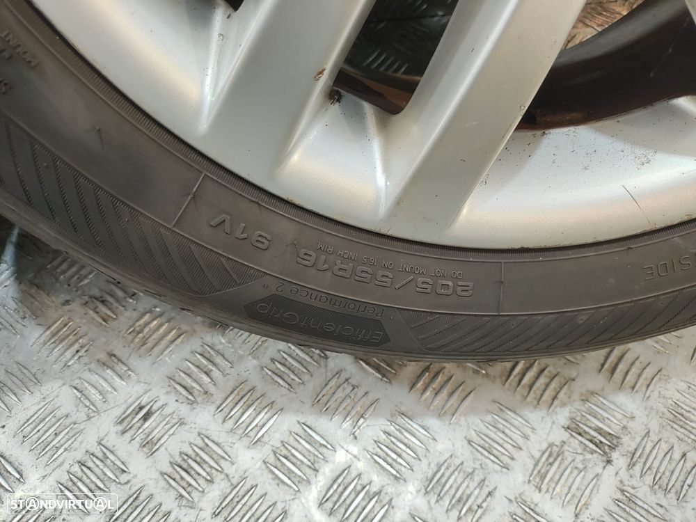 Conjunto de jantes 17 Cleveland Borbet Volkswagen Touran 1T3 2° Facelift 2010 a 2015 6,5J ET50 5x112 Original - 17