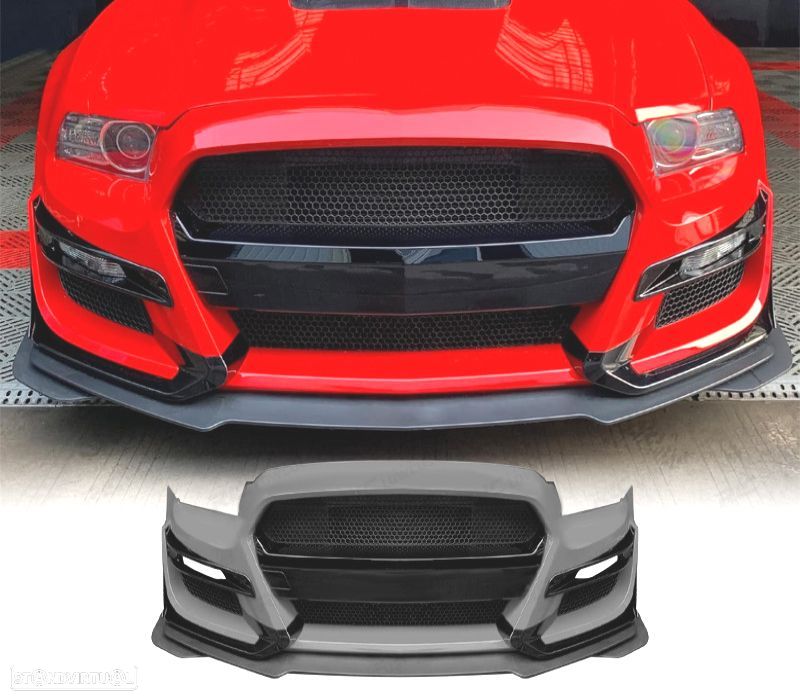 PARA-CHOQUES FRONTAL FORD MUSTANG V6 GT 10-14 LOOK GT500 - 1