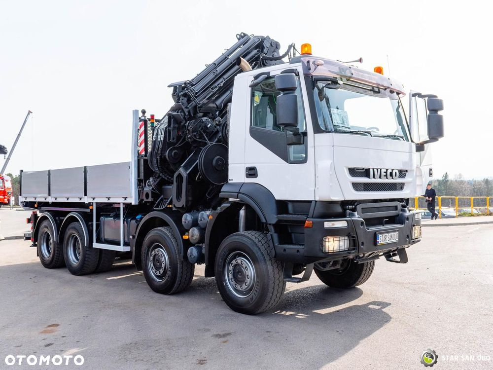 Iveco TRAKKER 450 8x8 HIAB 800E-7 FLy Jib Wciągarka HDS Żuraw - 10