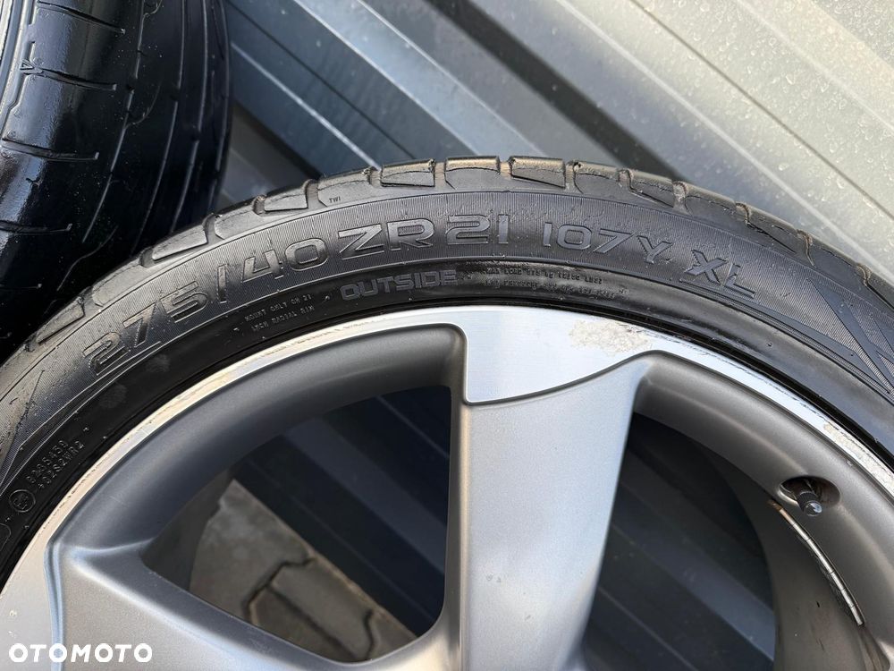 AUDI Q7 4L KOŁA ALUFELGI ROTOR 9Jx21 5x130 ET60 4L0601025CE OPONY 275/40/21 - 17