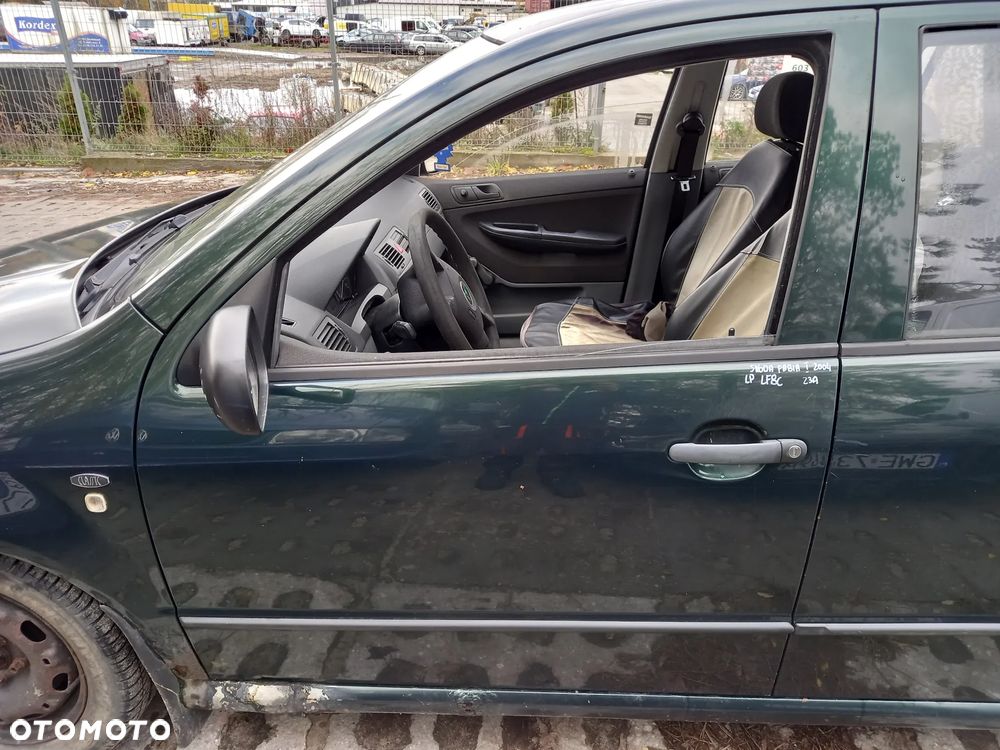 SKODA FABIA I DRZWI LEWY PRZÓD LEWE PRZEDNIE LF8C - 1