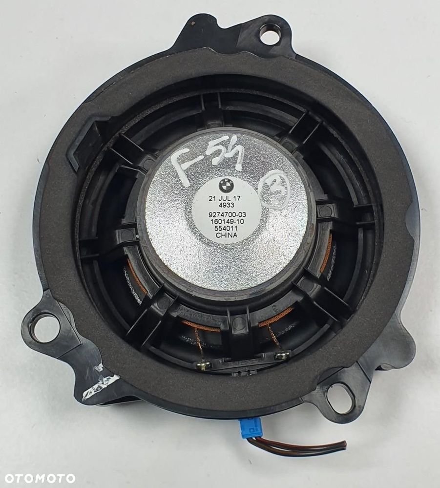 GŁOŚNIK PRAWY TYŁ TYLNY MINI COOPER CLUBMAN F54 9274700 - 2
