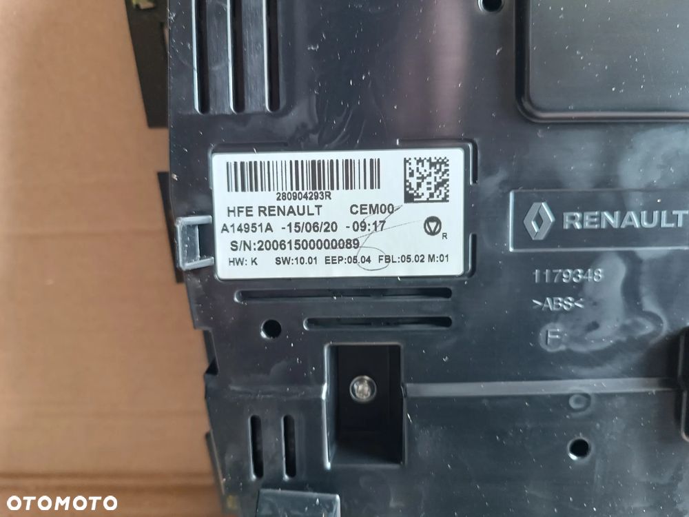 WYŚWIETLACZ RADIA NAWIGACJI PANEL 280904293R RENAULT KADJAR - 4