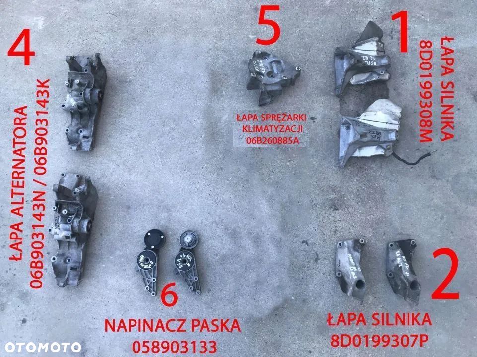 Łapa silnika Vw PASSAT B5 AUDI 1.6b wspornik mocowanie ALTERNATORA SPRĘŻARKI - 1