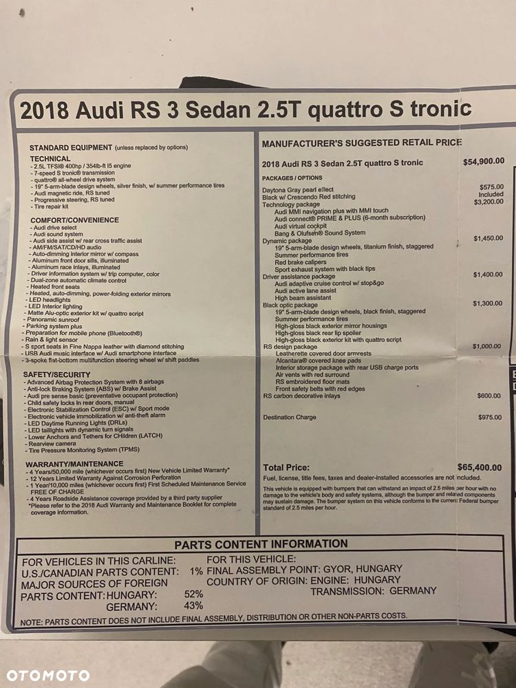 Audi RS3 Limousine S tronic - 12