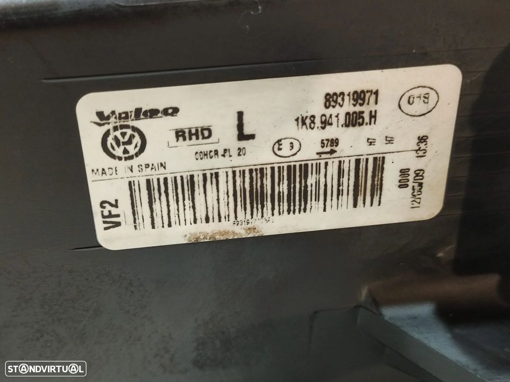 Óticas faróis Originais VW Volkswagen Scirocco Mk3 2008–2014 1K8941005 1K8941006 - 15