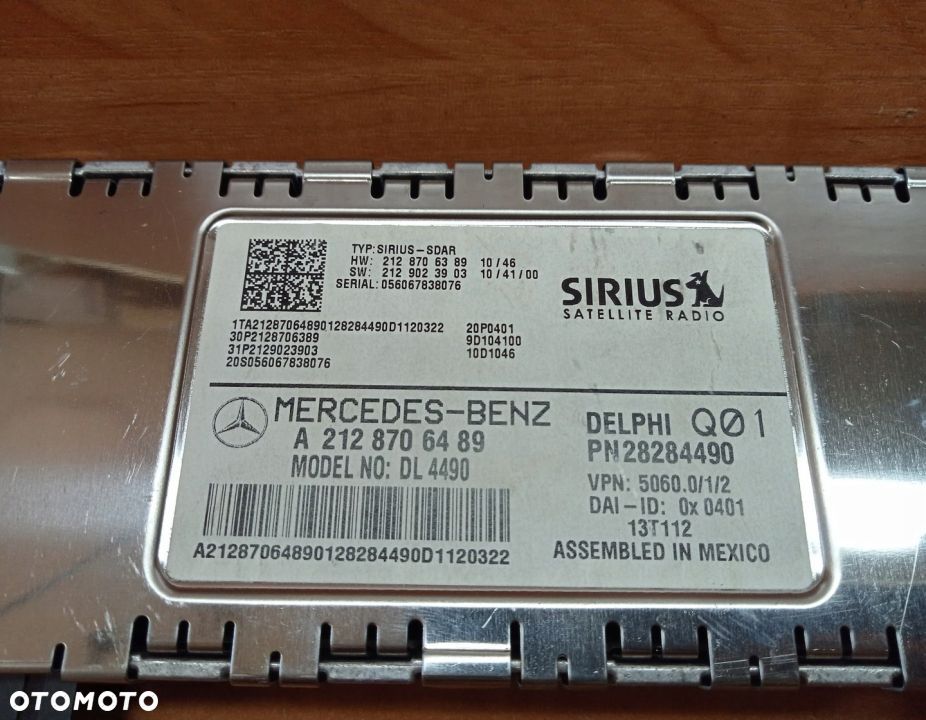 STEROWNIK MODUŁ RADIA MERCEDES GL X166 A2128706489 - 3