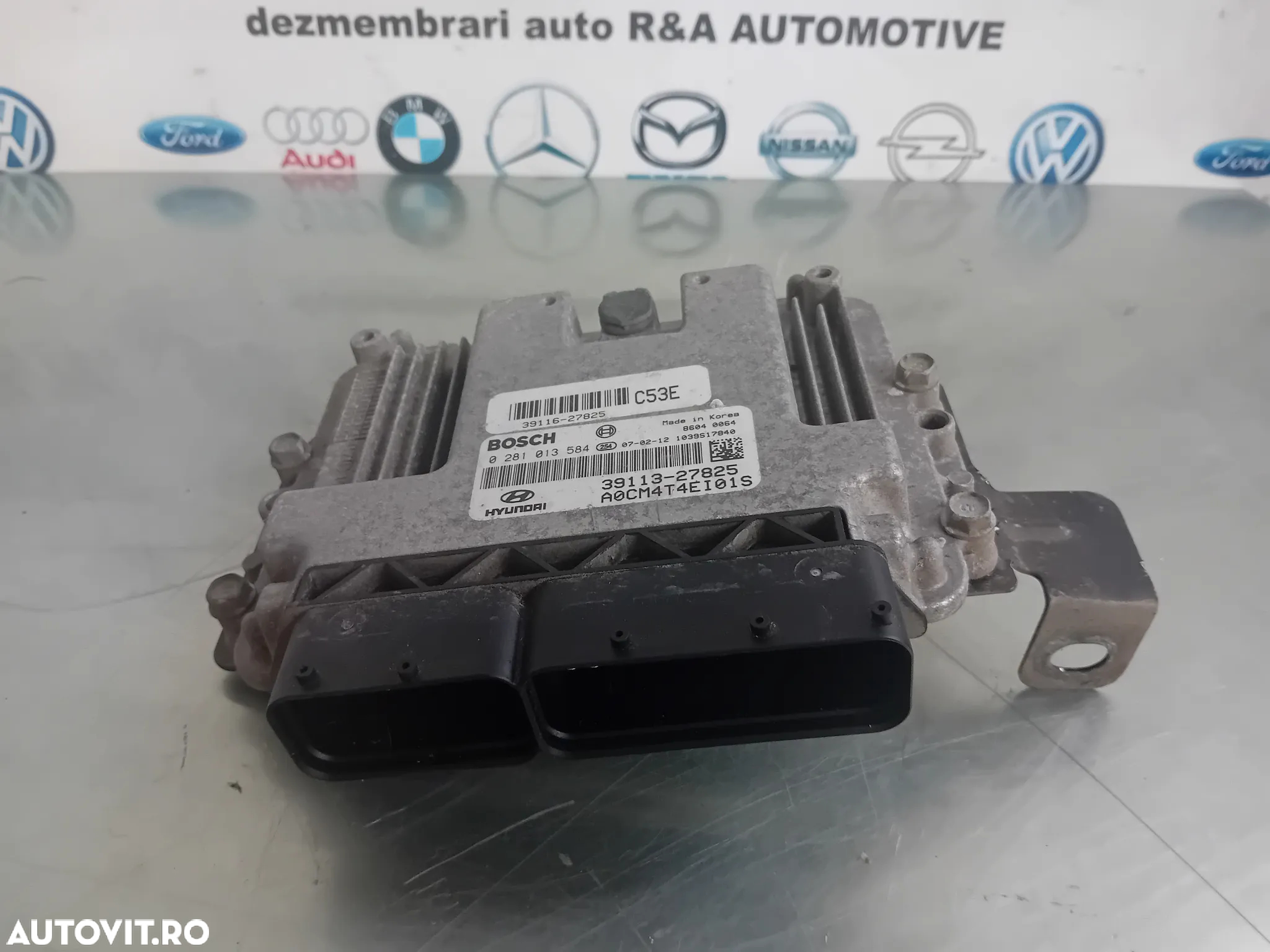 Calculator Motor ECU Hyundai Santa Fe 2 II 2.2 Crdi Automat Cod 39113-27825 - 5