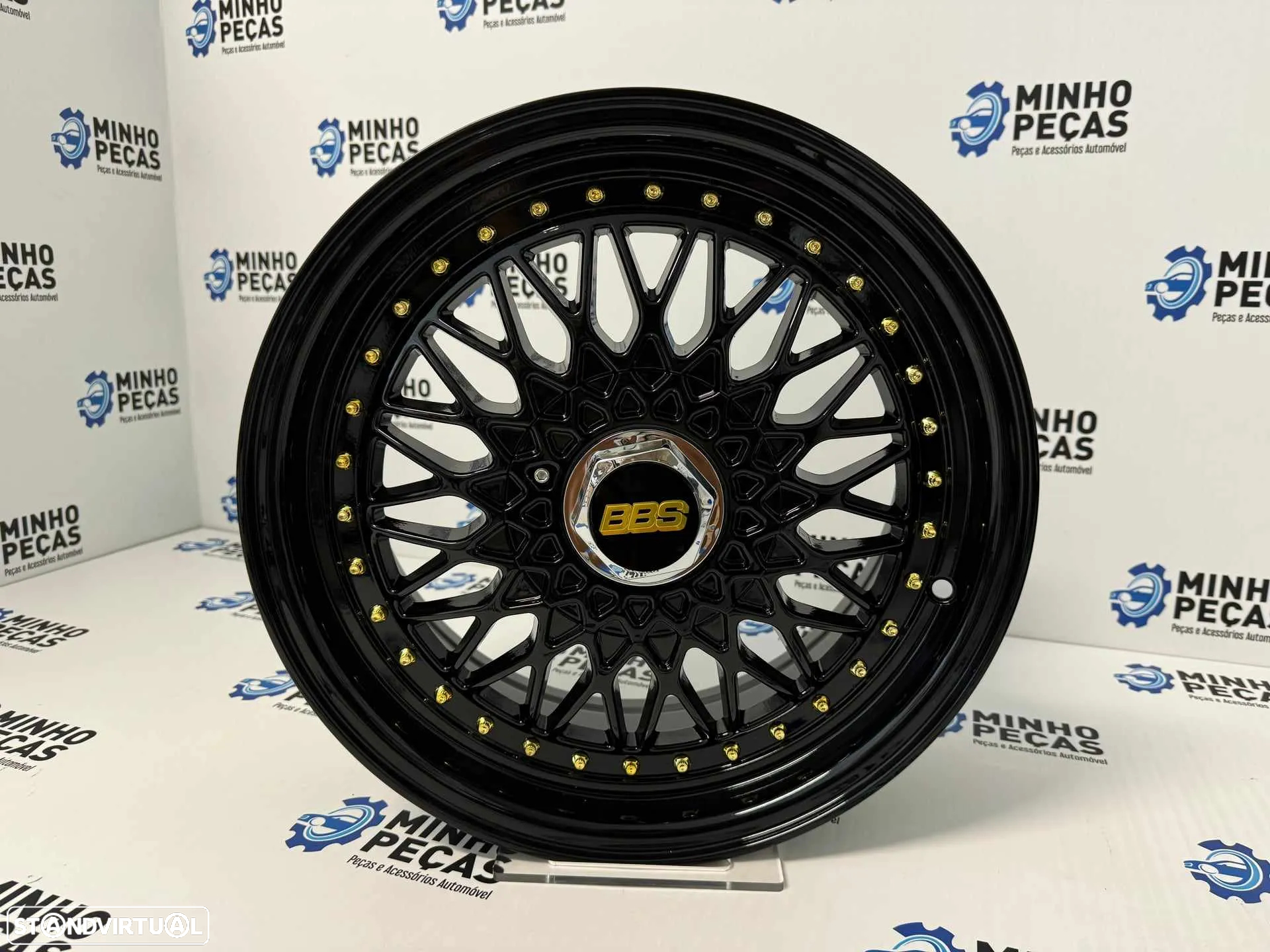 Jantes Look BBS RS em 16 (4x100 | 4x114.3) Preto Brilho - 7