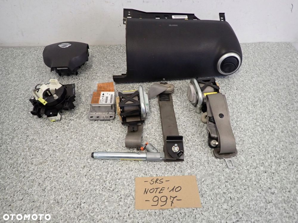 NISSAN NOTE E11 10-12 PODUSZKI POWIETRZNE SRS AIRBAG - 1