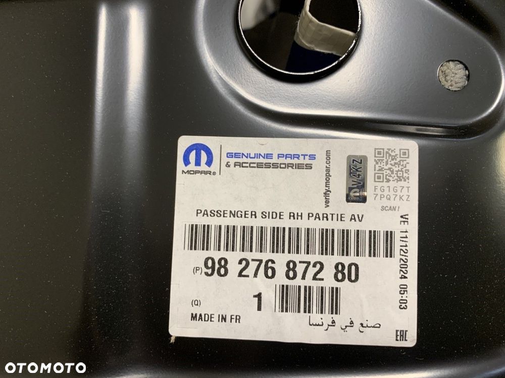 NOWY ORYGINALNY PRÓG SŁUPEK PRAWY COMBO E BERLINGO IV PARTNER 4 RIFTER 18-26 9827687280 - 7