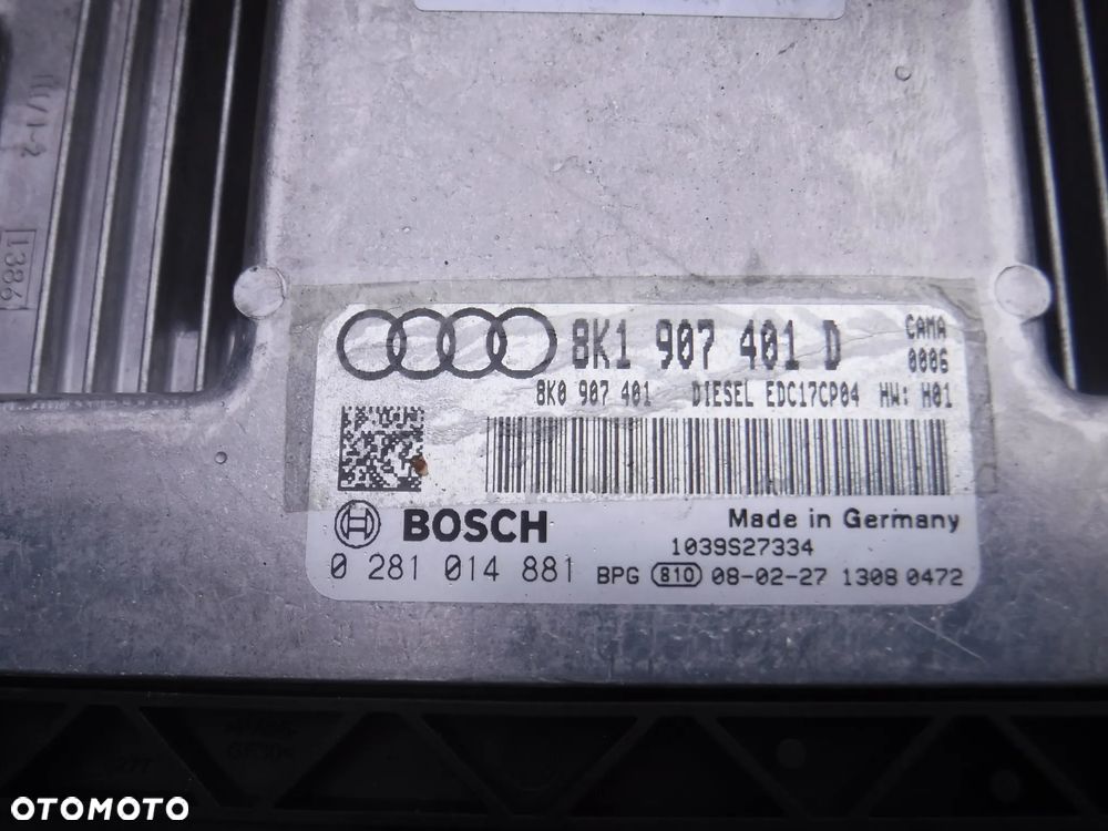 Audi A4 B8 A5 8T sterownik silnika 2.7  TDI 8K1907401D 0281014881 - 2