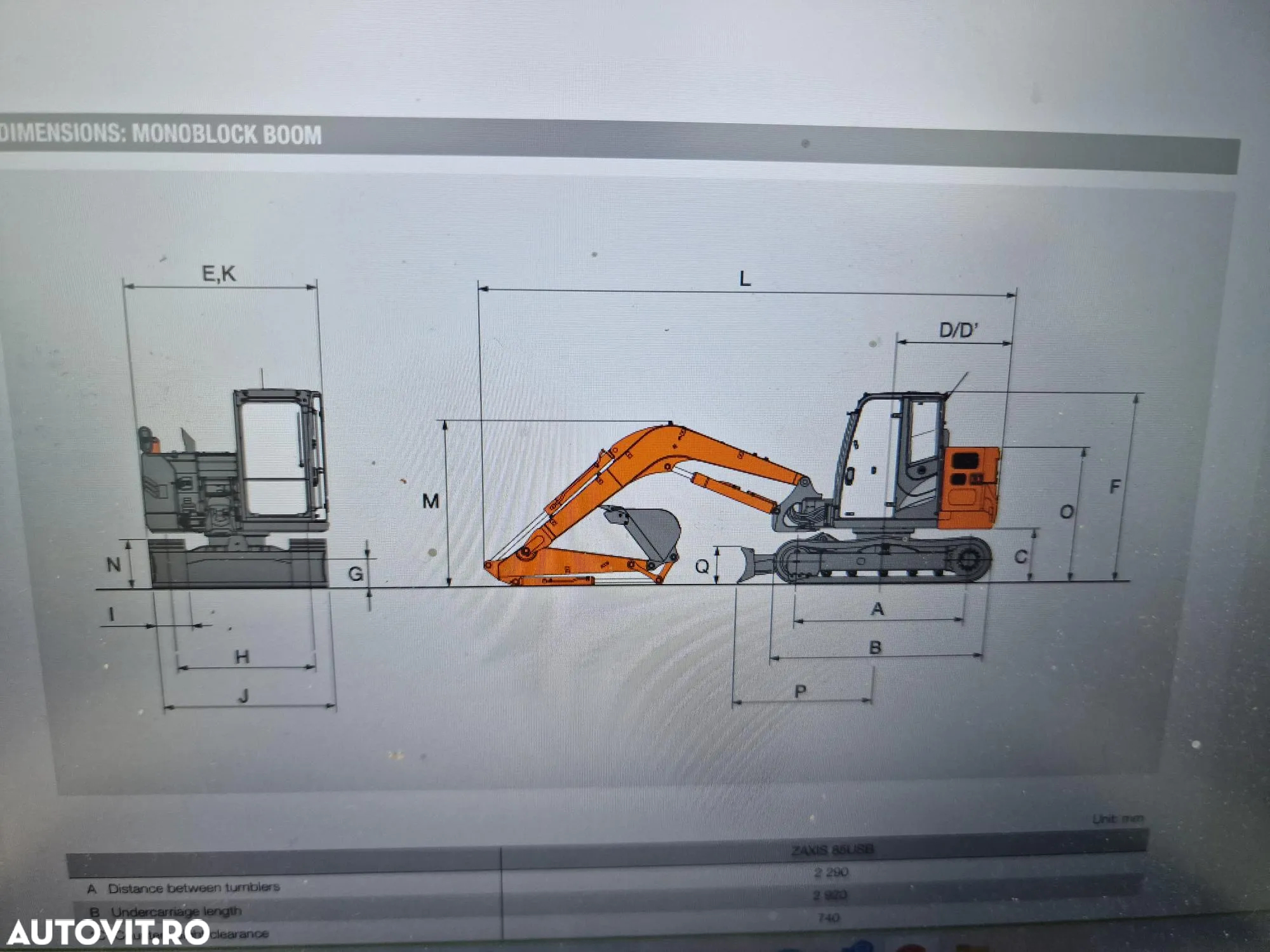 Hitachi ZX85, 2023, 19.85, Cupla rapida si 3 cupe-63.900 eur+Tva., camera spate, camelre laterale, senzori detectie parametru, senile cauciuc 90% ok, posibilite leasing 4 ani, CA NOU-PROMOTIE 63900 EUR+tva - 33