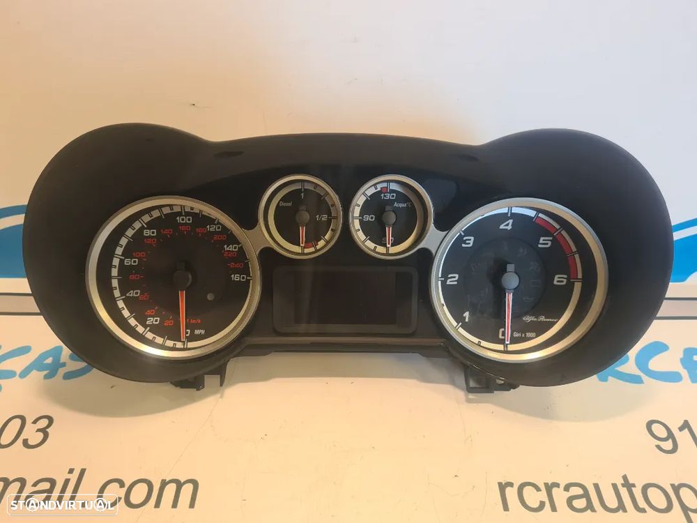 QUADRANTE MPH KMS MOSTRADORES PAINEL INSTRUMENTOS ALFA ROMEO MITO 955 50510266 A2C53302087 50508527 A2C53298022 955A3000 - 5