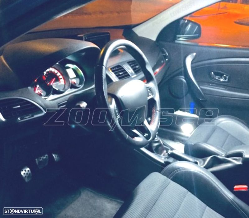 KIT COMPLETO 15 LAMPADAS LED INTERIOR PARA RENAULT MEGANE III 3 MK3 BIENES GRANDTOUR 09-15 - 2