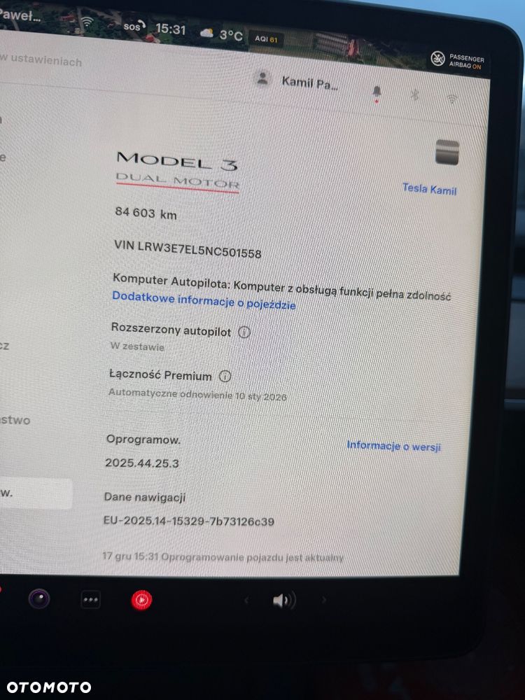 Tesla Model 3 Langstreckenbatterie Allradantrieb Dual Motor Performance - 8