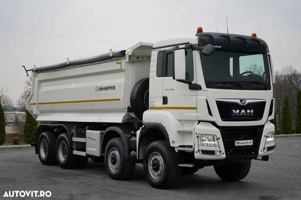 MAN TGS 41.460 / 8X8 / ​​​​BASCULĂ SPATE / KH KIPPER / MANUALĂ / NAVI / EURO 6 - 12